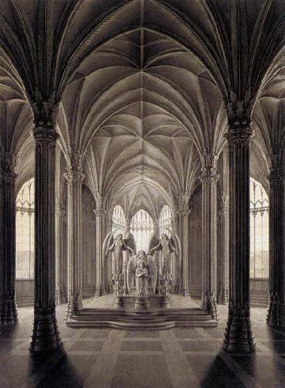 Karl friedrich schinkel Study for a Monument to Queen Louise oil painting image